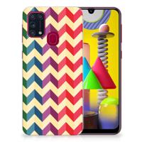 Samsung Galaxy M31 | TPU bumper | Zigzag Multi Color