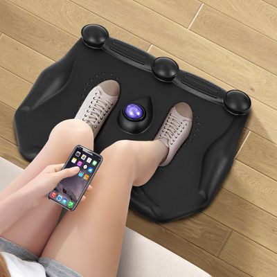 Anti Vermoeidheid Mat met Massagerol Bal Ergonomische Staand Bureau Mat met Voet Massage Punten & Antislip Basis Zwart