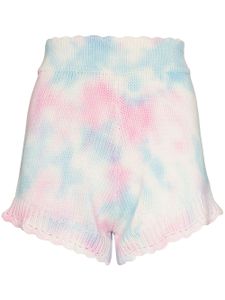 LoveShackFancy short Karissa à motif tie-dye - Rose