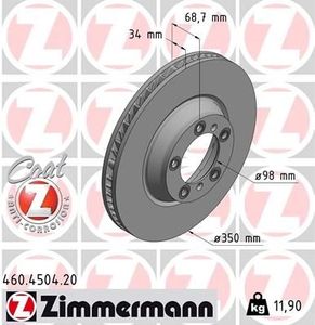 Remschijf COAT Z 460450420