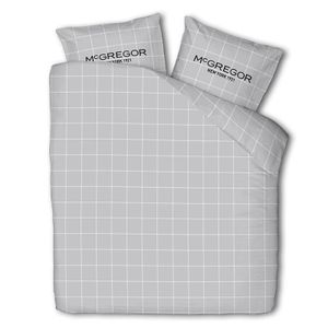McGregor McGregor Flanel - Gray Grid Dekbedovertrek 2-persoons (200 x 240 cm + 2 kussenslopen) Dekbedovertrek