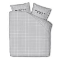 McGregor McGregor Flanel - Gray Grid Dekbedovertrek Lits-jumeaux (240 x 240 cm + 2 kussenslopen) Dekbedovertrek