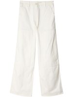 Cecilie Bahnsen pantalon en coton à coupe droite - Blanc - thumbnail