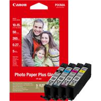Canon Inktcartridge CLI-581CMYK Photo Value Pack XL Origineel Combipack Foto zwart, Cyaan, Magenta, Geel 2052C004 - thumbnail