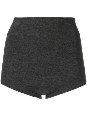 Cashmere In Love short Felix à taille haute - Gris