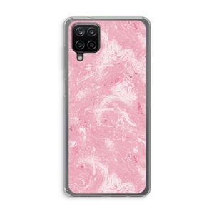Abstract Painting Pink: Samsung Galaxy A12 Transparant Hoesje