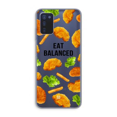 Eat Balanced: Samsung Galaxy A03s Transparant Hoesje