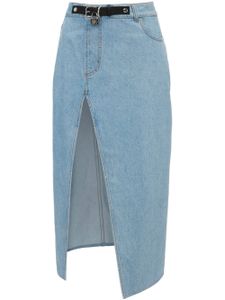 JW Anderson jupe mi-longue asymétrique en jean - Bleu