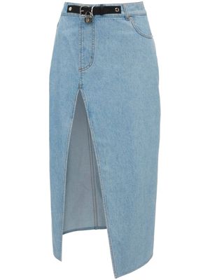 JW Anderson jupe mi-longue asymétrique en jean - Bleu