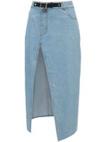 JW Anderson jupe mi-longue asymétrique en jean - Bleu