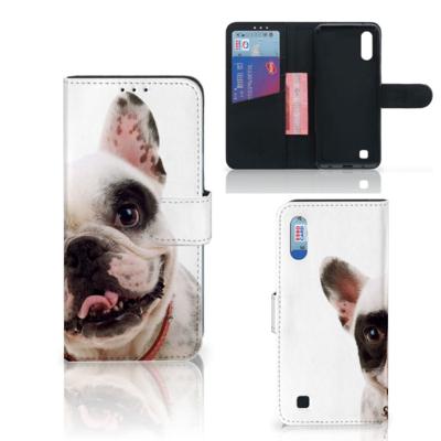 Samsung Galaxy M10 | Telefoonhoesje | Met pasjeshouder | Franse Bulldog