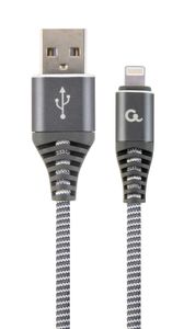 Gembird CC-USB2B-AMLM-1M-WB2 Lightning-kabel Grijs, Wit