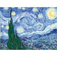 Ravensburger - Tele CreArt 30x40 cm - Van Gogh/La notte stellata - Dipingere con i numeri - Adulto - Attività rilassante e creativa - Età 14 anni - 23915