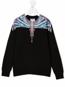 Marcelo Burlon County Of Milan Kids sweat à imprimé Wings - Noir