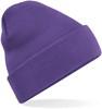 Beechfield CB45 Original Cuffed Beanie - Purple - One Size - thumbnail