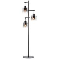 Brilliant Zwarte vloerlampSimonis 3-lichts - 93168/93