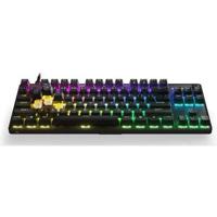 Gaming Toetsenbord - AZERTY - STEELSERIES - Apex 9 TKL FR - Zonder numeriek toetsenblok - Verlicht - Zwart