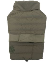 Moncler gilet matelassé pour chien à logo - Vert