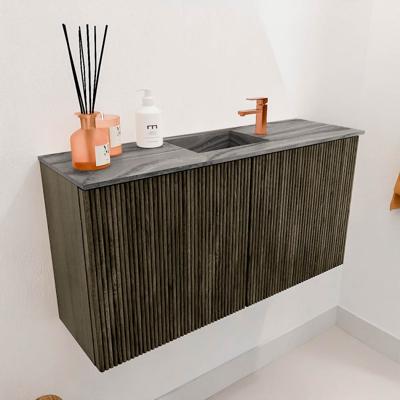 Toiletmeubel Mondiaz Joya Dlux | 80 cm | Meubelkleur Shadow | Faye wastafel Sombra Wasbak Midden | 1 kraangat
