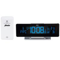 Alecto WS-2500 - Digitale wekker met weerstation, zwart/zilver