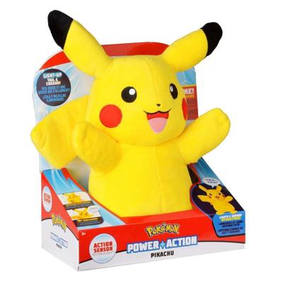 Pokemon Power Action Pikachu Interactief Speelgoed, Pluche, 25 cm