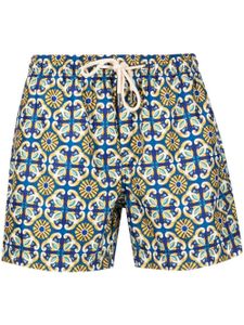 PENINSULA SWIMWEAR short de bain à imprimé graphique - Bleu