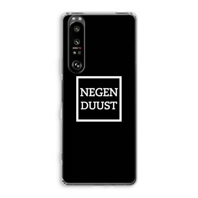 Negenduust black: Sony Xperia 1 III Transparant Hoesje