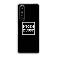 Negenduust black: Sony Xperia 1 III Transparant Hoesje