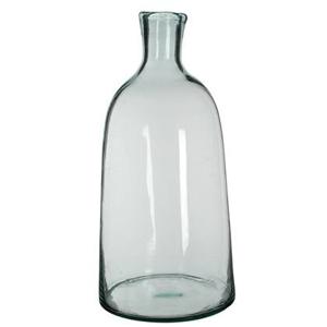 Mica Decorations Florine Glazen Fles - H58 x Ø26 cm - Gerecycled Glas