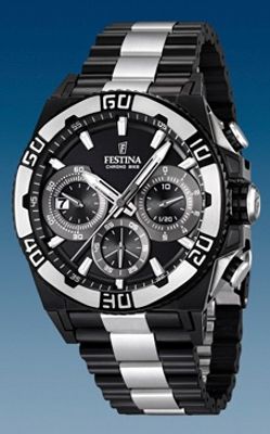 Festina horlogeband F16660 / BA03335 Staal Zwart