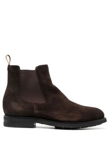 Santoni bottines Chelsea en daim - Marron