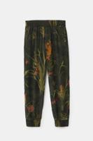 Joggingbroek met bloemen - GREEN - 13/14