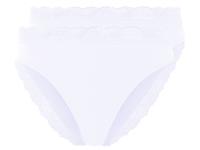 esmara 2 dames slips (Wit, XL (48/50))
