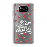 Don't forget to have a great day: Xiaomi Poco X3 Pro Transparant Hoesje