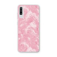 Abstract Painting Pink: Samsung Galaxy A70 Transparant Hoesje