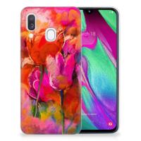 Smartphone hoesje Samsung Galaxy A40 Tulips