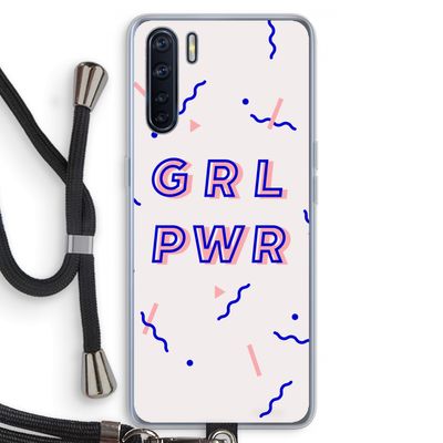 GRL PWR: Oppo A91 Transparant Hoesje met koord