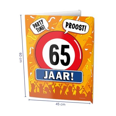 Paperdreams window signs - 65 jaar