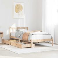 Bedframe zonder matras massief grenenhout 90x200 cm