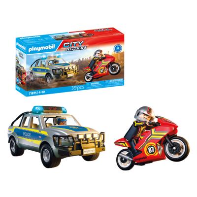 PLAYMOBIL City Action achtervolging met politie-ophaaldienst 71875