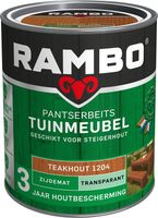 Rambo Pantserbeits Tuinmeubel Zijdemat Transparant - 750 ml Teakhout - thumbnail