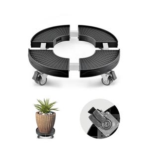 VEVOR Afvalbakwagen met wielen, 15-22,8 inch verstelbare ronde meubelwagen