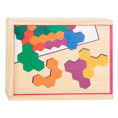 Small Foot houten vormenpuzzel hexagon