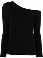 PAULA pull à épaule dénudée - Noir PAULA pull à épaule dénudée - Noir