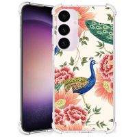 Case Anti-shock voor Samsung Galaxy S24 Plus Pink Peacock - thumbnail