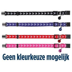 Trixie Halsband kat print poot elastisch assorti