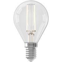 Leen Bakker - Calex LED Kogellamp - Helder - E14 - 3,5W - 250LM - Dimbaar - Glas - Transparant - H7.7 Cm
