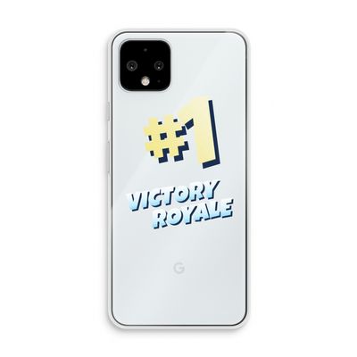 Victory Royale: Pixel 4 Transparant Hoesje
