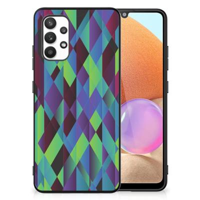 Samsung Galaxy A32 4G | A32 5G Enterprise Editie Backcover Abstract Green Blue
