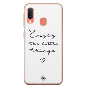 Samsung Galaxy A20e siliconen hoesje - Enjoy life